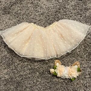 0-12 baby deer infant set skirt